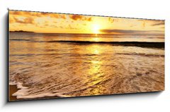 Obraz 1D panorama - 120 x 50 cm F_AB40029593 - beautiful sunset on the  beach