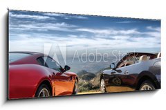 Sklenn obraz 1D panorama - 120 x 50 cm F_AB40595442 - Luxury modern cars