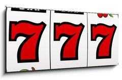 Skleněný obraz 1D panorama - 120 x 50 cm F_AB40853928 - Jackpot slot machine - Jackpot automat