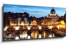 Obraz   St. Peter s Basilica at night, Rome  Italy, 120 x 50 cm