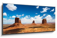 Sklenn obraz 1D panorama - 120 x 50 cm F_AB41665873 - Monument Valley