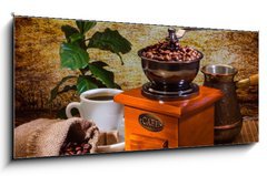 Obraz   grinder and other accessories for the coffee, 120 x 50 cm