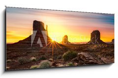 Sklenn obraz 1D - 120 x 50 cm F_AB42149449 - Monument Valley