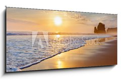 Obraz   sunset ocean, 120 x 50 cm