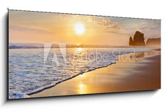 Obraz 1D panorama - 120 x 50 cm F_AB43217249 - sunset ocean