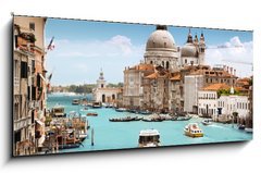 Obraz 1D panorama - 120 x 50 cm F_AB44176315 - Grand Canal and Basilica Santa Maria della Salute, Venice, Italy