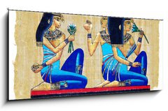 Sklenn obraz 1D panorama - 120 x 50 cm F_AB44178020 - egyptian papyus