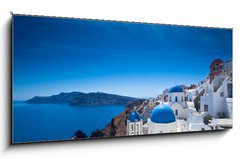 Obraz   Santorini Churches, 120 x 50 cm