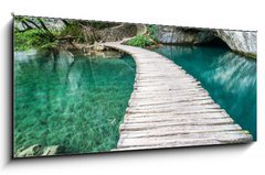 Obraz 1D panorama - 120 x 50 cm F_AB44743153 - Ponte di Plitvice