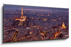 Obraz 1D - 120 x 50 cm F_AB45299045 - Night view of Paris. - Non pohled na Pa.