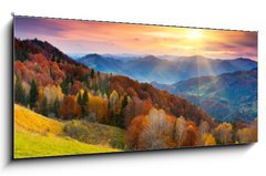 Skleněný obraz 1D panorama - 120 x 50 cm F_AB45387247 - autumn - podzim
