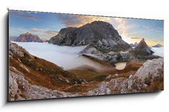 Obraz 1D - 120 x 50 cm F_AB45623471 - In the dolomites - passo Valparola - V dolomitech