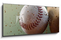 Sklenn obraz 1D panorama - 120 x 50 cm F_AB45771834 - baseball