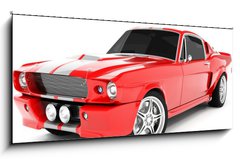 Obraz 1D panorama - 120 x 50 cm F_AB4599726 - Red Classical Sports Car