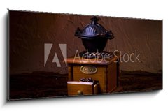 Sklenn obraz 1D panorama - 120 x 50 cm F_AB46028191 - Coffee Grinder