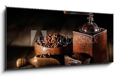 Sklenn obraz 1D panorama - 120 x 50 cm F_AB46424263 - antico macinino da caff