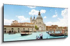Obraz 1D panorama - 120 x 50 cm F_AB46564077 - Grand Canal and Basilica Santa Maria della Salute, Venice, Italy
