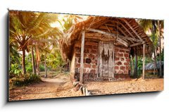 Obraz 1D panorama - 120 x 50 cm F_AB46715842 - Tropical village