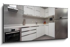 Sklenn obraz 1D panorama - 120 x 50 cm F_AB47088193 - New modern kitchen