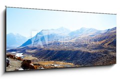 Sklenn obraz 1D - 120 x 50 cm F_AB47546918 - Landscape, kora around of the mount Kailas - Krajina, kora kolem vrcholu Kailas