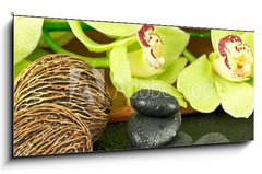 Skleněný obraz 1D panorama - 120 x 50 cm F_AB49774572 - Kamienie spa - Lázně Kamienia