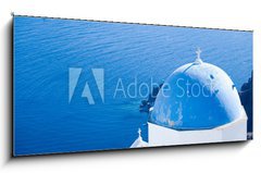 Sklenn obraz 1D panorama - 120 x 50 cm F_AB5326538 - Santorin 139 - Santorini 139