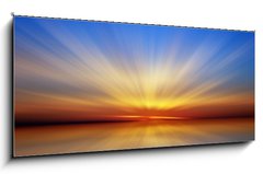 Skleněný obraz 1D panorama - 120 x 50 cm F_AB53523681 - sunset - západ slunce
