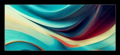 Obraz 1D - 120 x 50 cm F_AB538666277 - Swirling blue and coral background