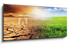 Sklenn obraz 1D panorama - 120 x 50 cm F_AB54132491 - Changing Environment - Zmna prosted