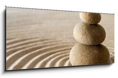Sklenn obraz 1D panorama - 120 x 50 cm F_AB5788238 - Zen stones - Zenov kameny