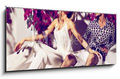 Skleněný obraz 1D panorama - 120 x 50 cm F_AB59960046 - Full of blossom - Plné květu