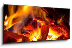 Obraz 1D panorama - 120 x 50 cm F_AB60068299 - flame of fire