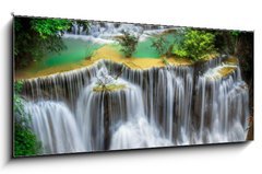 Obraz 1D panorama - 120 x 50 cm F_AB60116836 - Huay mae Ka Min waterfall - Huay mae Ka Min vodopd