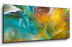 Skleněný obraz 1D panorama - 120 x 50 cm F_AB60319918 - Colorful Graffiti - Barevné Graffiti