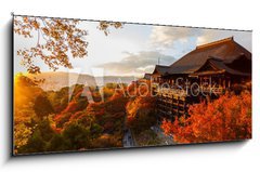 Sklenn obraz 1D panorama - 120 x 50 cm F_AB61926221 - Kiyomizu-dera temple in Kyoto