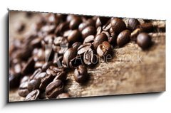 Obraz   Coffee on Wood, 120 x 50 cm