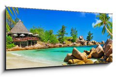 Obraz   luxury tropical holidays  Seychelles islands, 120 x 50 cm