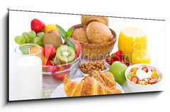 Obraz 1D panorama - 120 x 50 cm F_AB65198170 - Healthy breakfast on the table