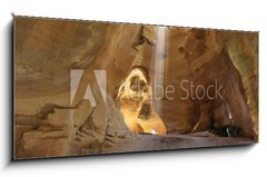 Obraz   Clay huge caves beautifully illuminated, 120 x 50 cm