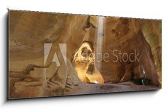 Sklenn obraz 1D - 120 x 50 cm F_AB65592568 - Clay huge caves beautifully illuminated