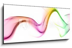 Sklenn obraz 1D panorama - 120 x 50 cm F_AB66108176 - Colored smoke - Barevn kou