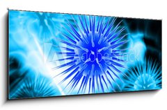 Sklenn obraz 1D panorama - 120 x 50 cm F_AB66418604 - E coli Bacteria