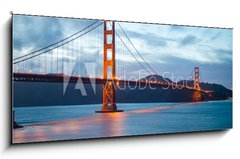 Obraz 1D panorama - 120 x 50 cm F_AB66547787 - Famous Golden Gate Bridge in San Francisco