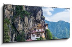 Obraz 1D panorama - 120 x 50 cm F_AB67078775 - Taktsang Palphug Monastery Paro Bhutan