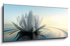 Obraz   Lotusblte im See, 120 x 50 cm