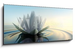 Obraz 1D - 120 x 50 cm F_AB68326975 - Lotusblte im See