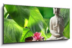 Obraz 1D panorama - 120 x 50 cm F_AB68464506 - Buddha in meditation