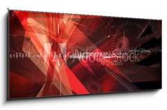 Obraz   an abstract explosion, 120 x 50 cm