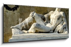 Sklenn obraz 1D panorama - 120 x 50 cm F_AB70462148 - King Eurotas, from the monument of Leonidas, Thermopylae.