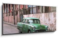 Obraz 1D panorama - 120 x 50 cm F_AB7141463 - classic car - la havana - Cuba